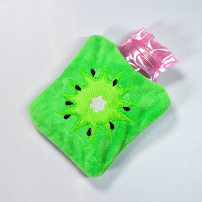Green Sun Small Hot Water Bag With Cover For Pain Relief Neck Shoulder Pain And Hand Feet Warmer Menstrual Cramps.