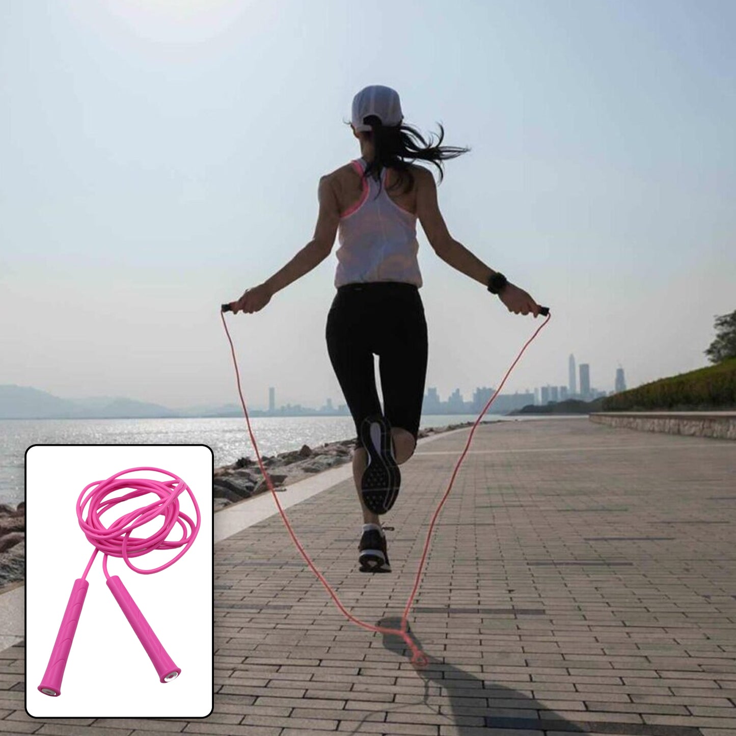 3M Plastic Adjustable Wire Skipping Skip High Speed Jump Rope Cross Fit Fitness Equipment Exercise Workout