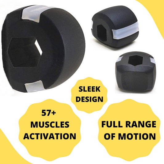 Cn Blk Jaw Exerciser Used To Gain Sharp And Chiselled Jawline Easily And Fast.