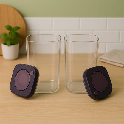 Supermom Airtight Kitchen Storage Containers (2 Pc Set  1200Ml)