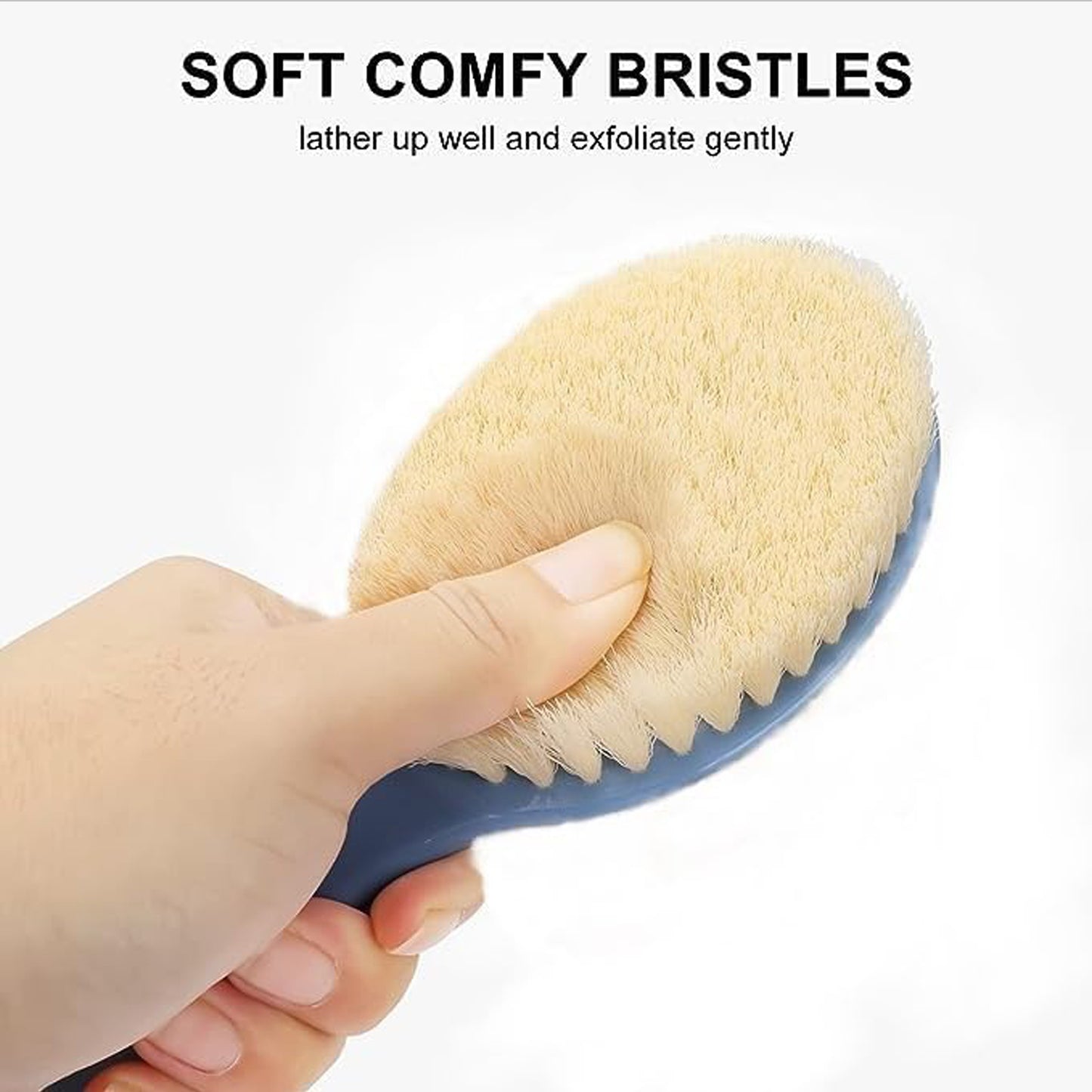 Backscrubber For Shower Dry Body Brush Back Brush Long Handle (1 Pc  B Grade)