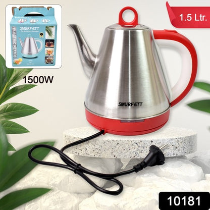 Stainless Steel Large Capacity Electric Kettle (1500W  1.5 Ltr.)