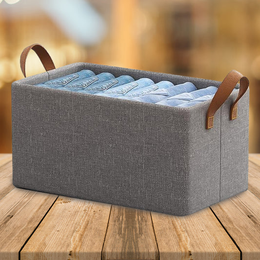 Clothstorage Baskets Closet Storage Bins Canvas Fabric Storage Basket For Shelves Basket Organizers For Shelf Storage Bins For Clothes (4827 Cm)