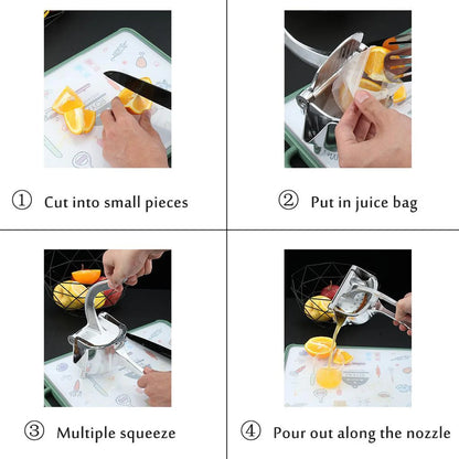 Manual Aluminium Metal Fruit Press Juicer  ( Brown Box )