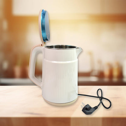Double Wall Stainless Steel Electric Cordless Tea Kettle (1500W  2.3 Ltr.)