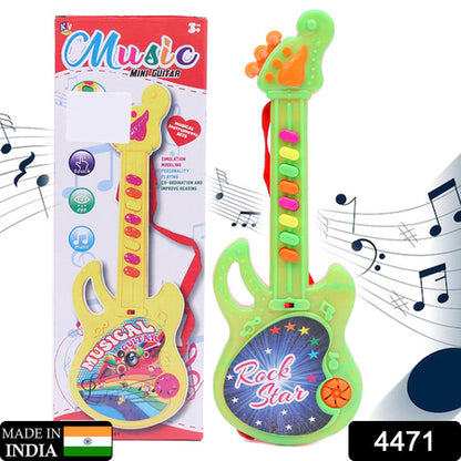 Mini Guitar Colorful With Delightful Music