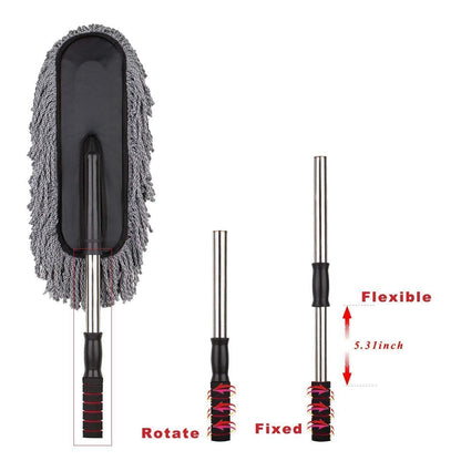 Car Duster Long Retractablesoftnon-Sliphandle Multipurpose Microfiber Wash Brush Vehicle Interior And Exterior Cleaning Kit With For Car Boats Or Home