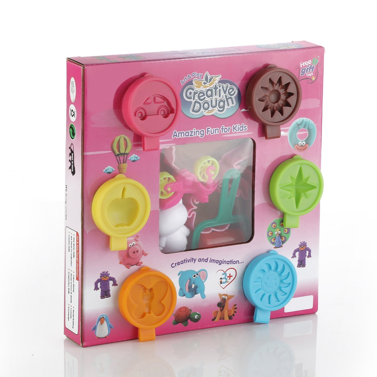 Non-Toxic Creative 30 Dough Clay 5 Different Colors (Pack Of 6 Pcs)