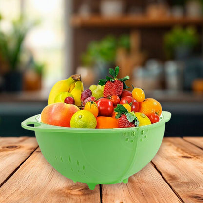 Apexsmart Basket 3In1 Multiuse Fruit And Vegetable Bowl  (1 Pc  Mix Color)