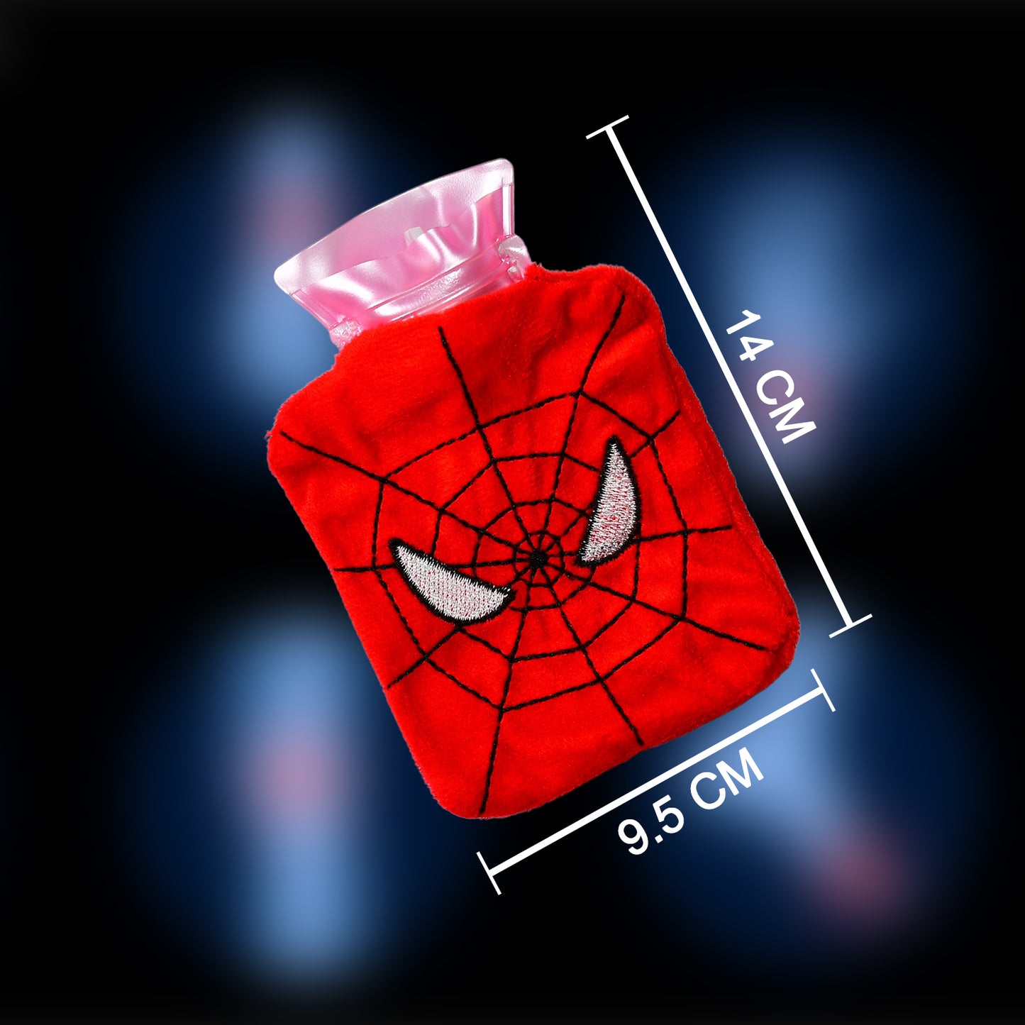 Spiderman Small Hot Water Bag With Cover For Pain Relief Neck Shoulder Pain And Hand Feet Warmer Menstrual Cramps.