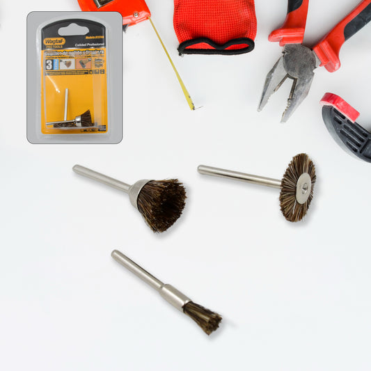 Brasswire Wheels 3 Pcs Brass Wire Wheels Rust Removal Tool