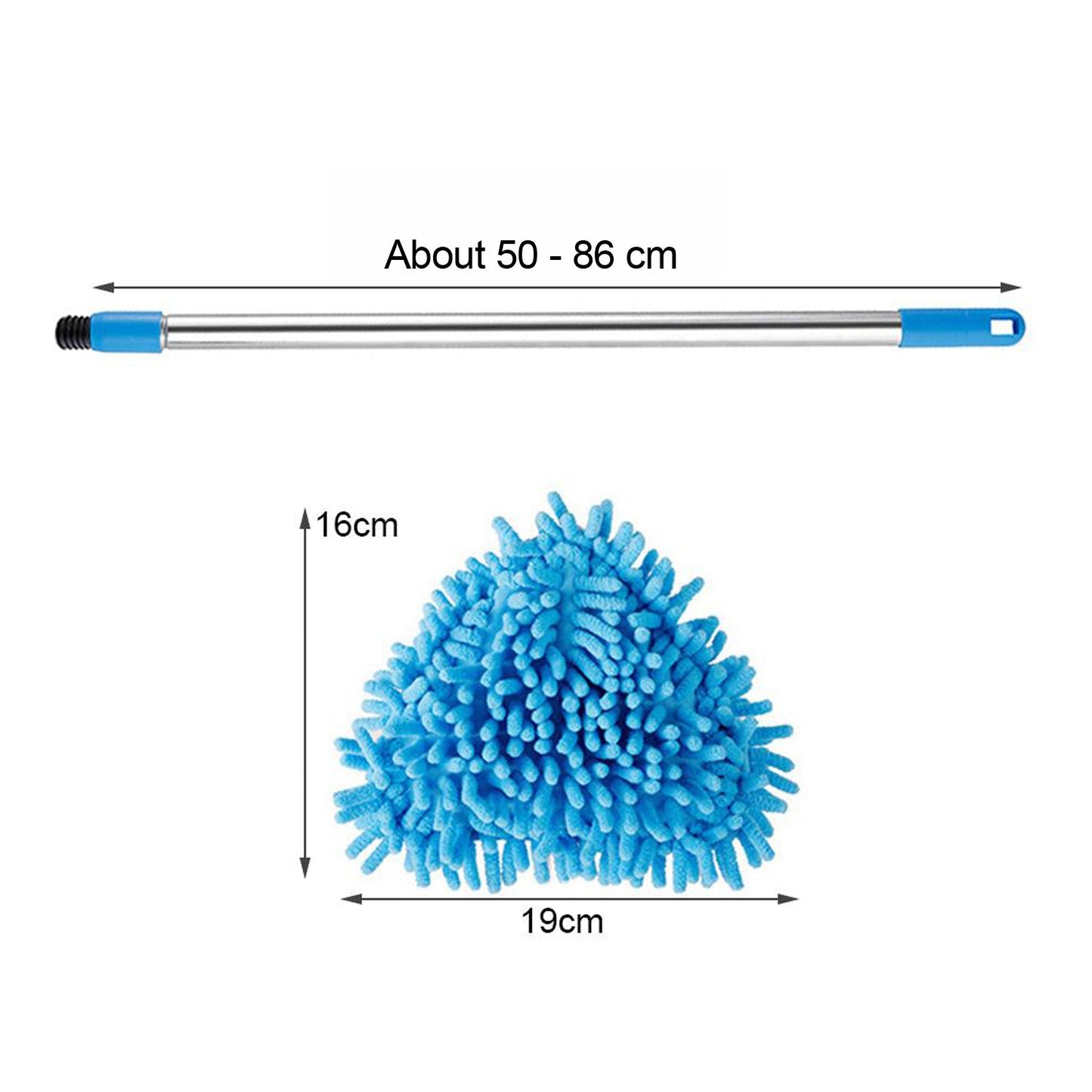 Stainless Steel Road Adjustable Triangle Mop Used For Cleaning Dusty And Wet Floor Surfaces And Tiles.