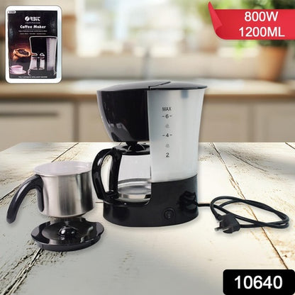 Orbitautomatic Drip Coffee Maker - 800W With 1200Ml Capacity