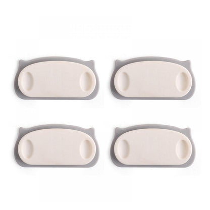 Pig Plug Wire Organizer Cable Holder Clips With Self-Adhesive Pad (4 Pcs Set)