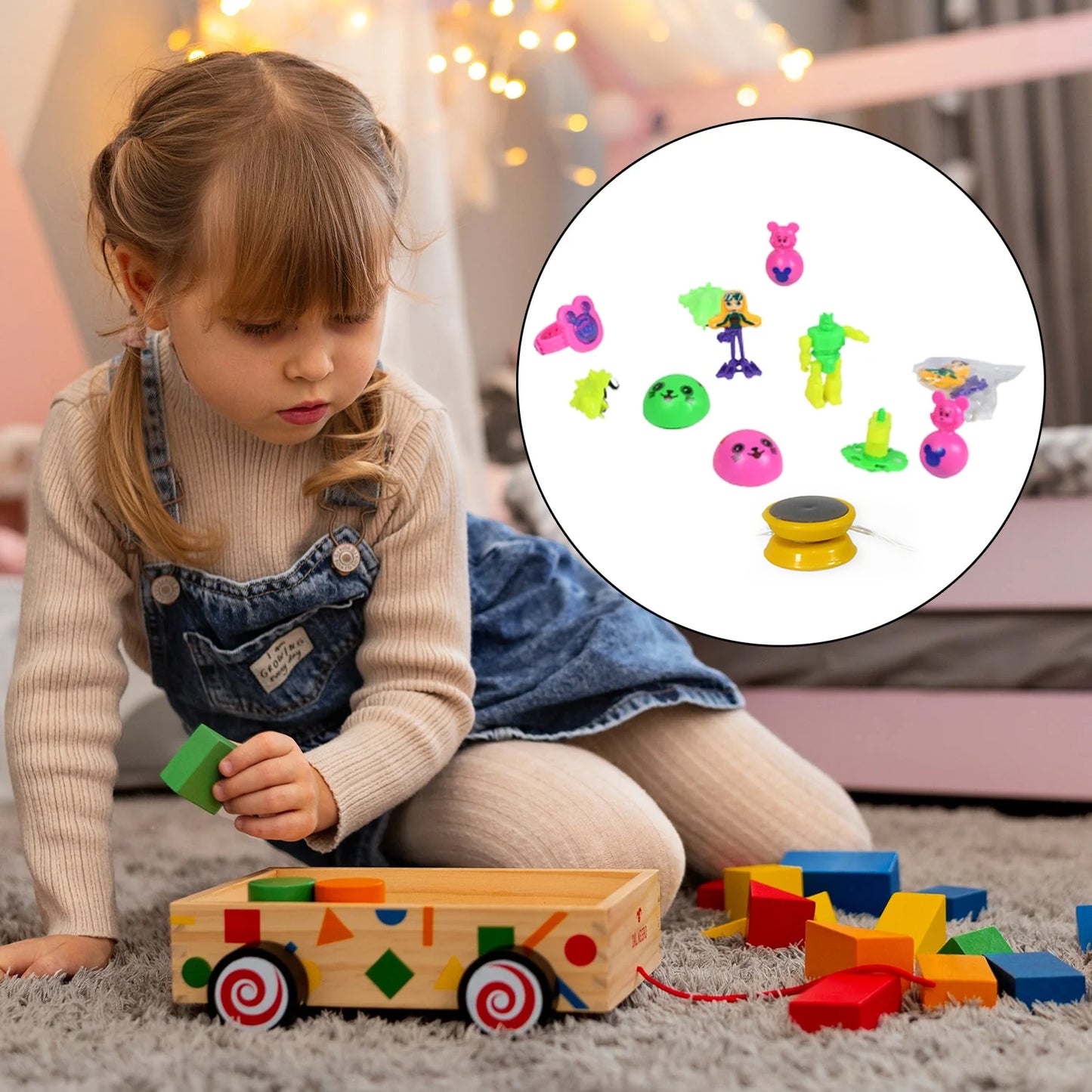 20Pc Mix All New Toy With Plastic Commander Container  Mix All Types Playing Toy For Kids