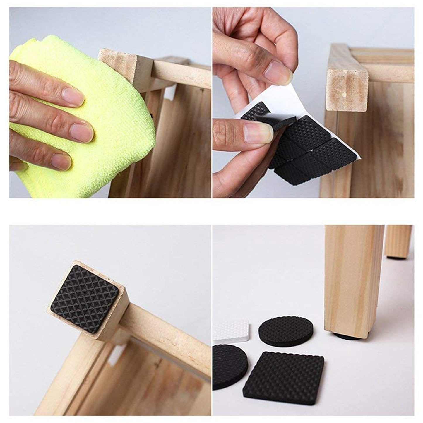 Selfadhesive Furniture Pads - Square (18 Pcs Set)