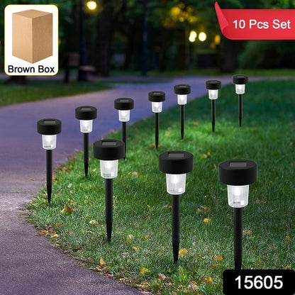 Solarpowered Garden Pathway Lights (10 Pc  Set)