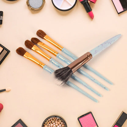 5Pcmakeup Brush Tools Kit (5 Pcs Set  Mix Color)