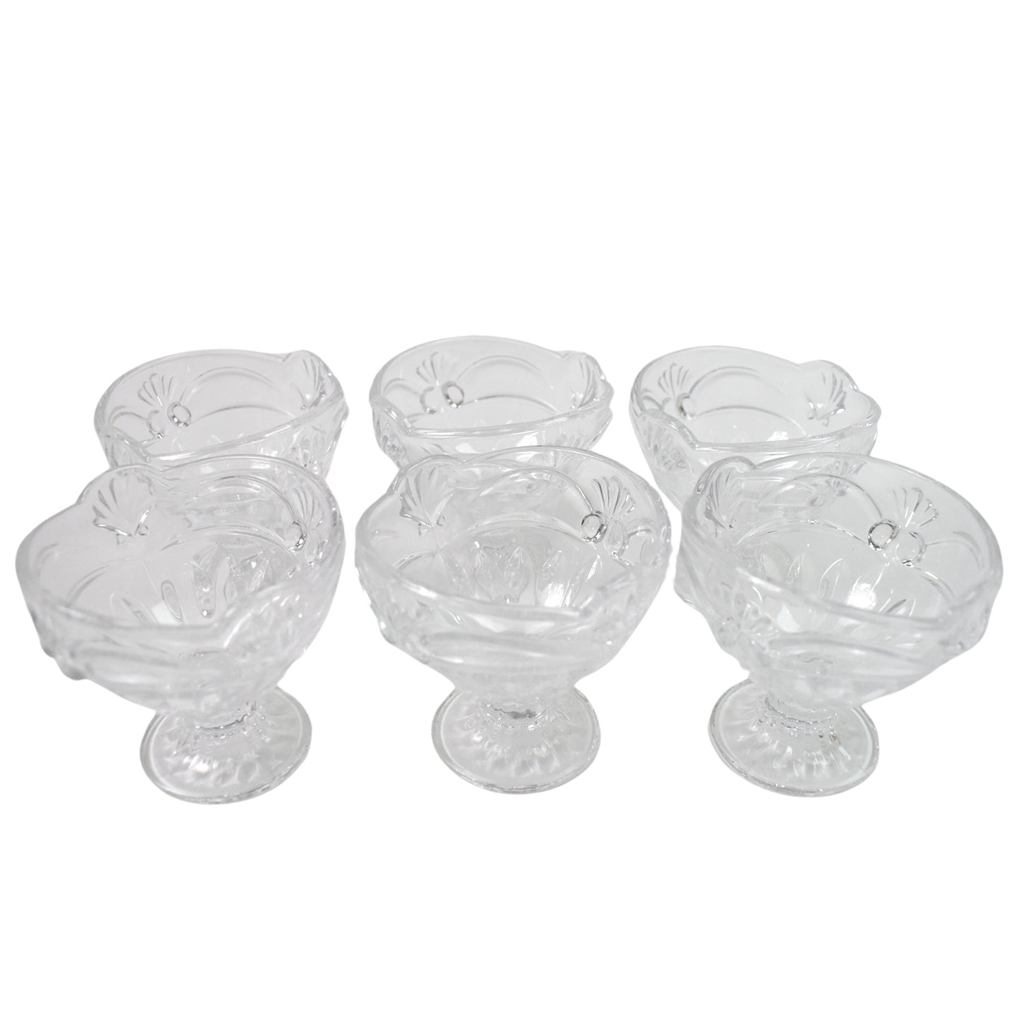 Glassice-Cream Cup Set Home  Kitchen Serving Or Dessert Cup (6 Pcs Set)