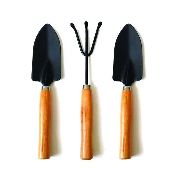 Small Sized Hand Cultivator Small Trowel Garden Fork (Set Of 3)