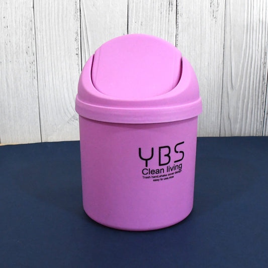 Minitrash Can With Lid Small Tiny Trash Bin (18X13 Cm  1 Pc)