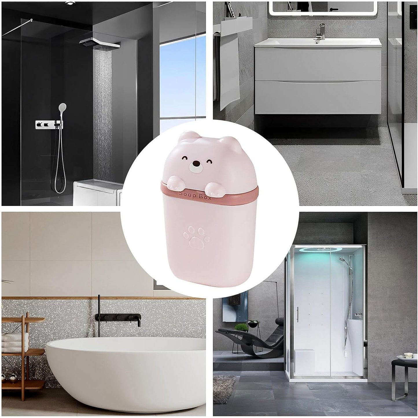 Cutebear Shaped Soap Case (1 Pc)