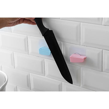 Punch-Free Wall Hanging Knife Holder  Stand Knife Holder Kitchen Supplies Tool Holder Insert Knife Shelf Storage Rack (1 Pc )