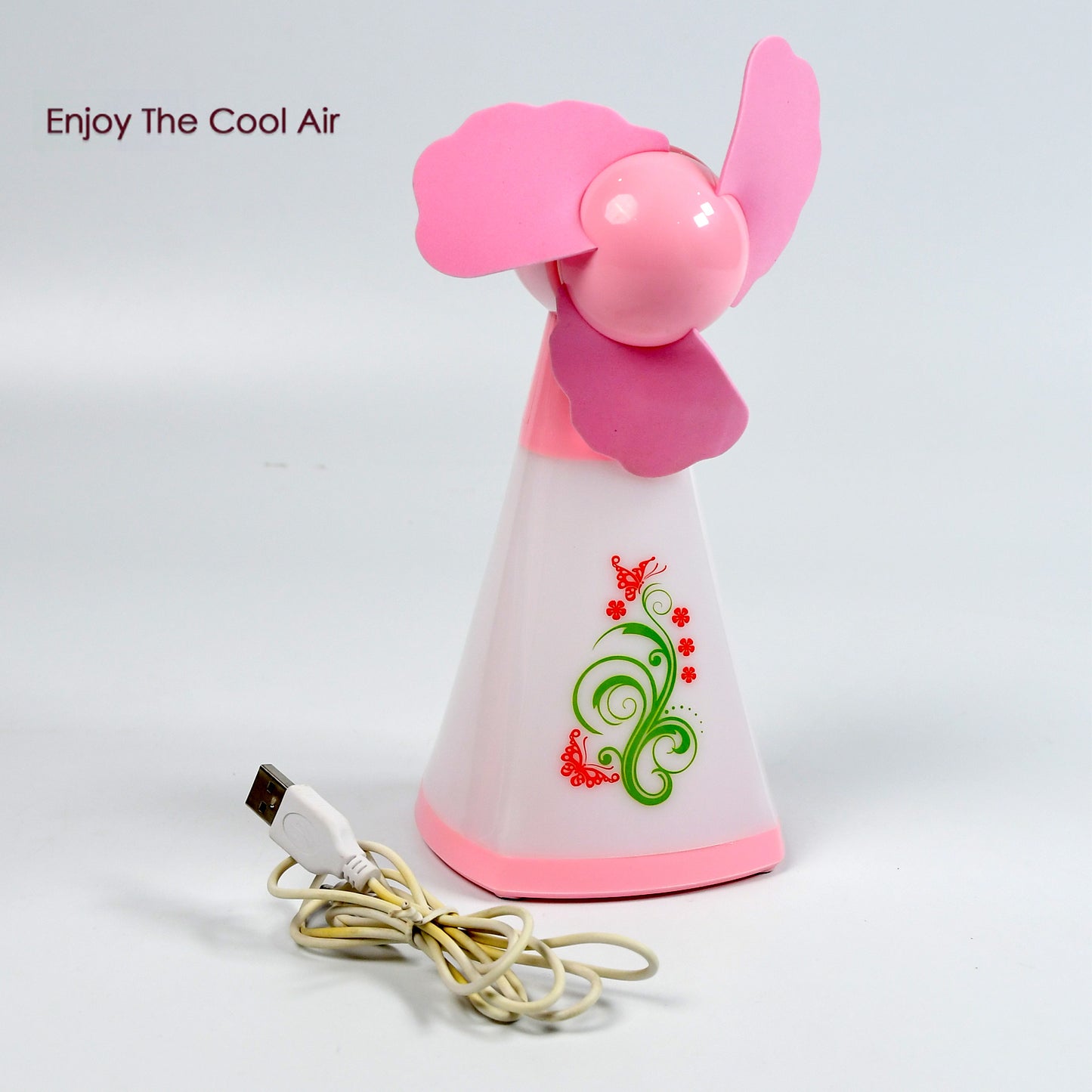 Cute Bright Color Desktop Office Usb Mini Fan Battery Usb Fans Usb Mini Fans (Battery Not Include)
