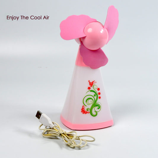Cute Bright Color Desktop Office Usb Mini Fan Battery Usb Fans Usb Mini Fans (Battery Not Include)