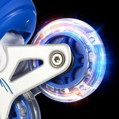 Inline Skates With Led Flashing Light Wheel With Adjustable Length Skate Premium High Quality Skates Pair