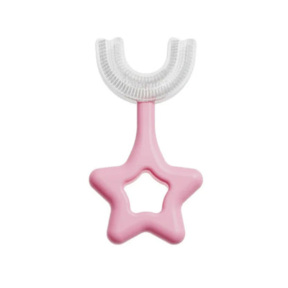 Staru-Shape Silicone Manual Toothbrush (1 Pc)