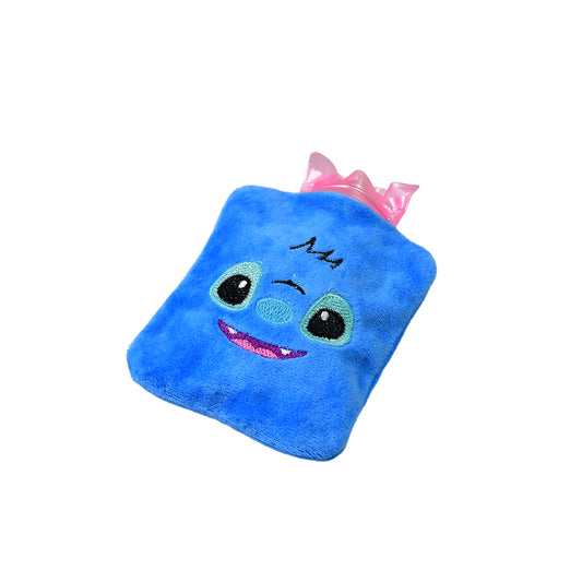 Blue Stitch Small Hot Water Bag With Cover For Pain Relief Neck Shoulder Pain And Hand Feet Warmer Menstrual Cramps.