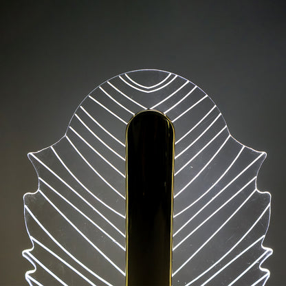 Premium Leaf Shape Crystal Table Lamp (1 Pc)