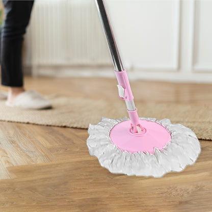 Home Cleaning - Stainless Steel 360 Degree Rotating Pole Microfiber Mop Rod Stick