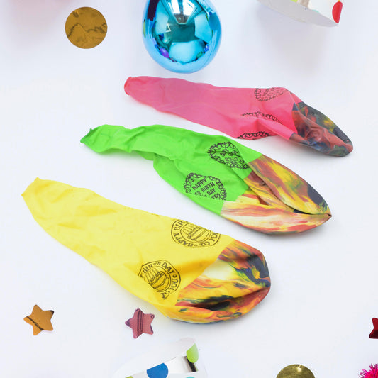 Big Size Balloons Kinds Of Rainbow Party Latex Balloons For Birthdayanniversaryvalentinesweddingengagement Party Decoration Multicolor (3 Pcs Set