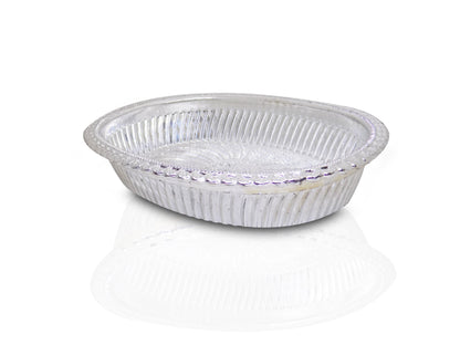 Multipurpose Royal Design Oval Silver Gift Tray
