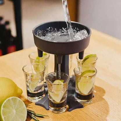 6 Shot Win Glass Dispensers And Tray Drinking Games Shot Glasses Dispenser Party Gifts Shot Spout For Faster Start Of The Party