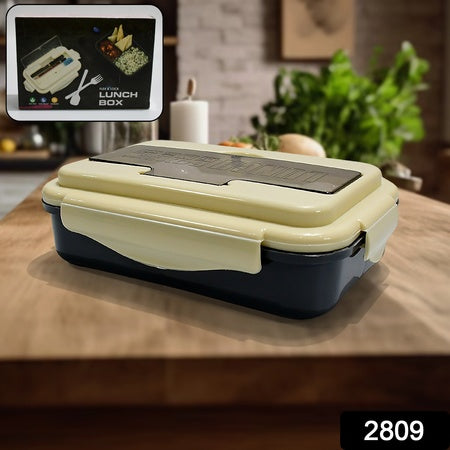 Lunch Box Flex Lock Plastic Liner Lunch Container Portable Tableware Set For Kid Adult Student Children Keep Food Warm