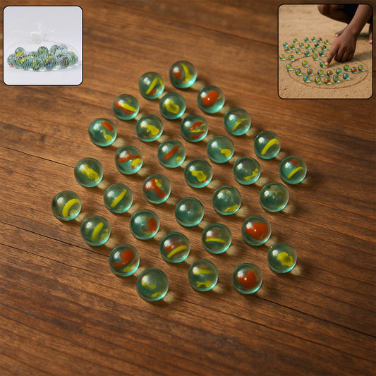 Glassmarbles For Kids Approx 35 (35 In 1)
