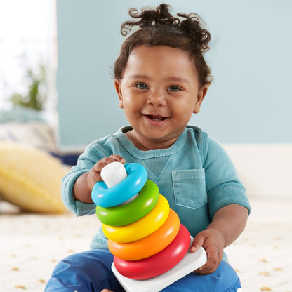 Plastic Baby Kids Teddy Stacking Ring Jumbo Stack Up Educational Toy 7Pc