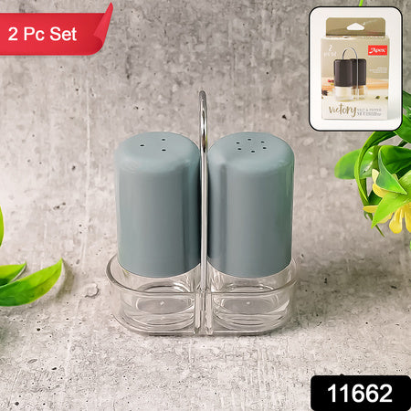 Apexvictory Salt  Pepper Dispenser Set  2 Pcs Acrylic Seasoning Shaker