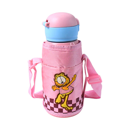 Thermos Steel Double Wall Vacuum Bottle With Cover  Strap 600Ml Approx