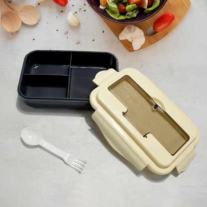 Lunch Box Flex Lock Plastic Liner Lunch Container Portable Tableware Set For Kid Adult Student Children Keep Food Warm