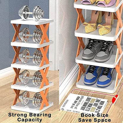 4 Layer Shoes Stand Shoe Tower Rack Suit For Small Spaces Closet Small Entryway Easy Assembly And Stable In Structure Corner Storage Cabinet For Saving Space