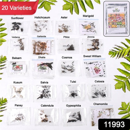 Seeds20 Varieties Of Flower Seeds Combo (1 Pkt  20 Varieties)