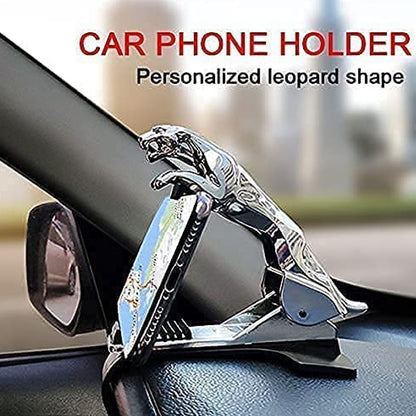 Jaguar Leopard Shape Plastic Phone Clip Mobile Phone Holder For Car Use
