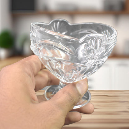 Glassice-Cream Cup Set Home  Kitchen Serving Or Dessert Cup (6 Pcs Set)