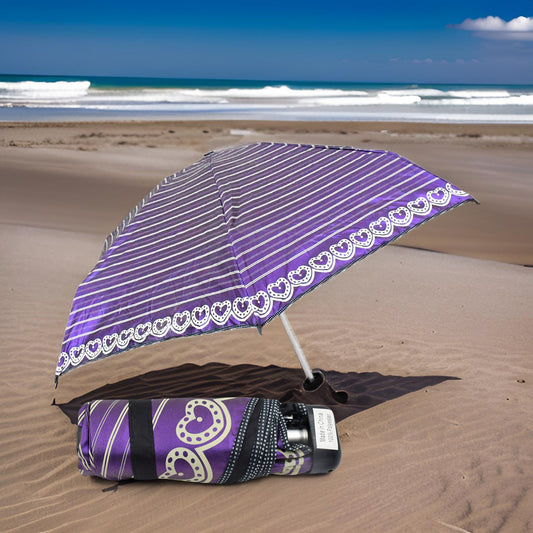 3-Fold  5 Floor Sun Protective Solid Foldable Umbrella (1 Pc)