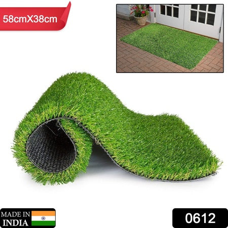 Artificial Grass For Balcony Or Doormat Soft And Durable Plastic Turf Carpet 58X38Cm