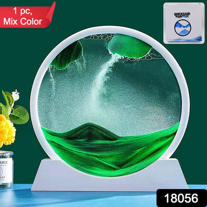 3D Moving Sand Art Picture Decor (1 Pc  Multicolor)